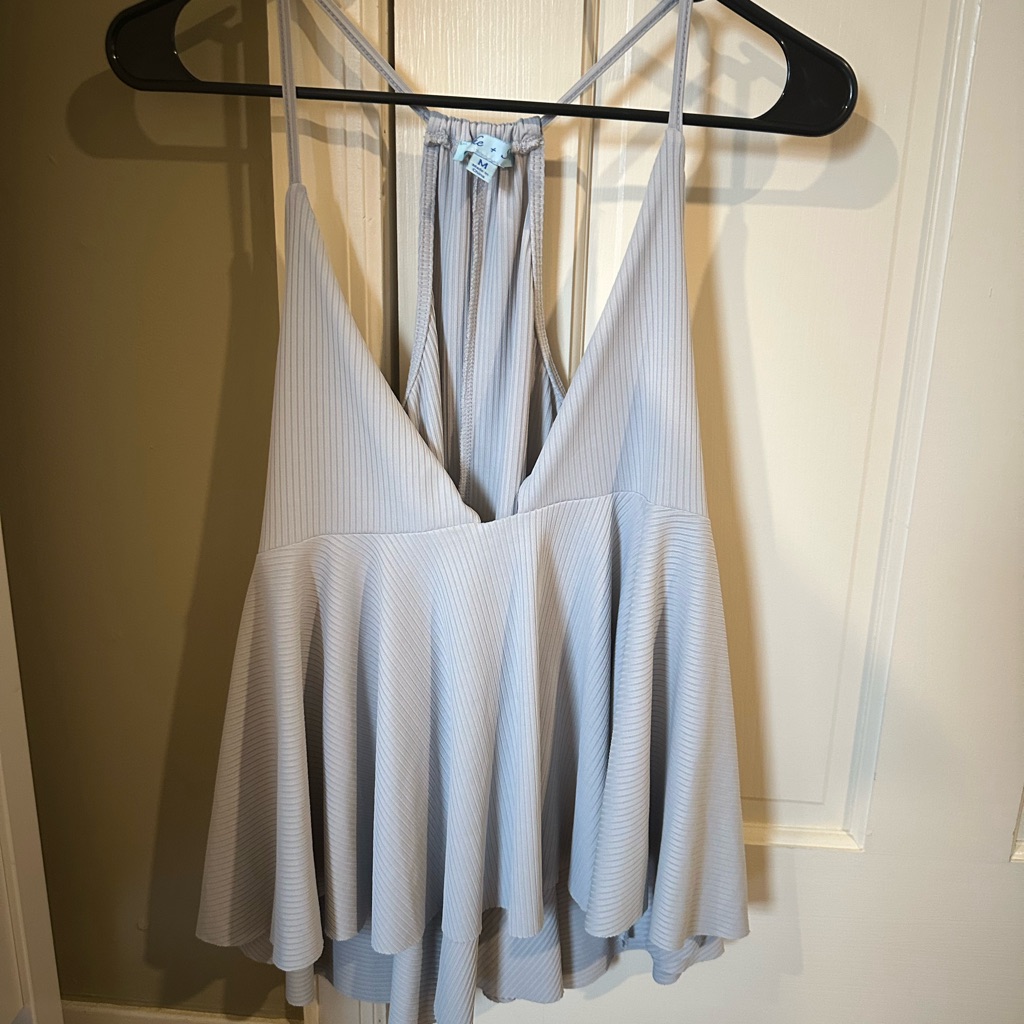 Urban Outfitters She + Sky Light Gray Camisole Top